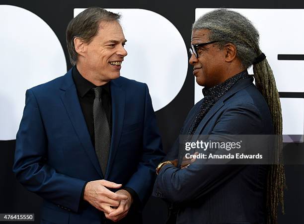 Of Open Road Films Tom Ortenberg and Film Independent Curator Elvis Mitchell attend the Los Angeles premiere of "Dope" in partnership with the Los...