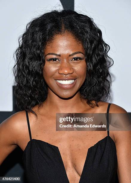 Actress Vanessa Chester attends the Los Angeles premiere of "Dope" in partnership with the Los Angeles Film Festival at Regal Cinemas L.A. Live on...
