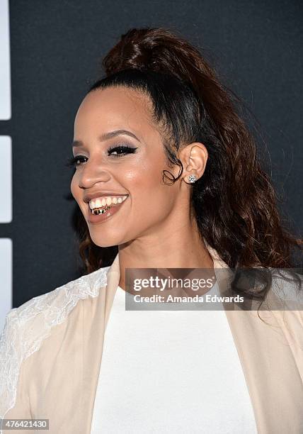 Actress Dascha Polanco attends the Los Angeles premiere of "Dope" in partnership with the Los Angeles Film Festival at Regal Cinemas L.A. Live on...