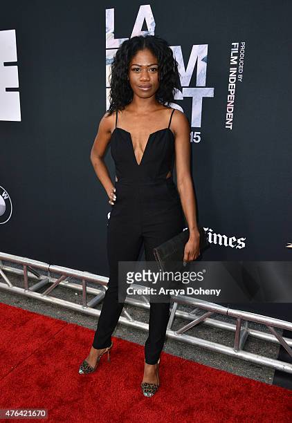 Actress Vanessa Chester attends the Los Angeles premiere of "Dope" in partnership with the Los Angeles Film Festival at Regal Cinemas L.A. Live on...