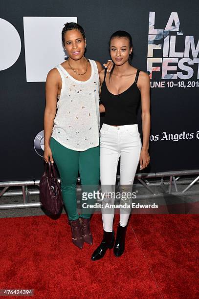 Personality Daphne Wayans and Nala Wayans attend the Los Angeles premiere of "Dope" in partnership with the Los Angeles Film Festival at Regal...