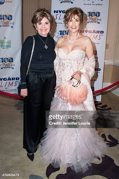 Lawyer Gloria Allred and actress Barbi Benton attends Norby Walters' 24nd Annual Night of 100 Stars Oscar Viewing Gala at Beverly Hills Hotel on...