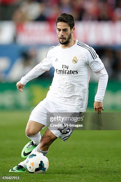 Isco of Real Madrid during the Spanish Primera División match between Atletico Madrid and Real Madrid at Estadio Vicente Calderón on march 2, 2014 in...