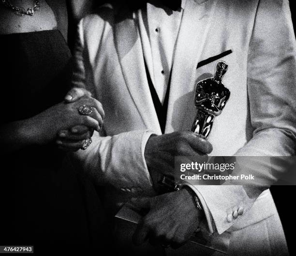 Best Actor Matthew McConaughey backstage during the Oscars held at Dolby Theatre on March 2, 2014 in Hollywood, California.