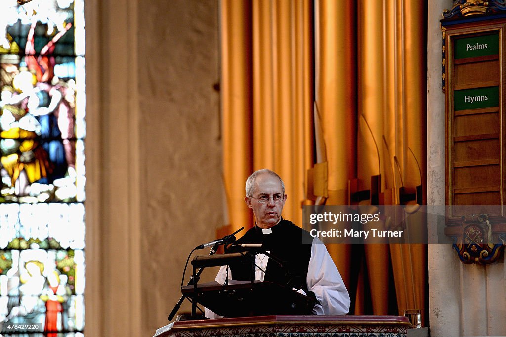 Archbishop of Canterbury leds A Church Service For The New Parliament