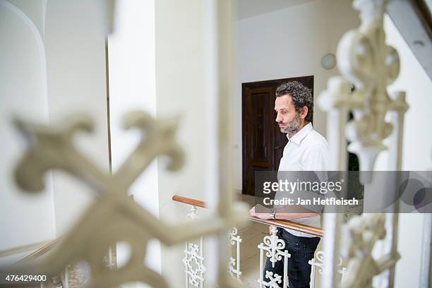 Dimitrios Panagiotopoulos, desinger of the fashion label Dimitri, poses during a portrait session on April 29, 2015 in Merano, Italy. Dimitri will...