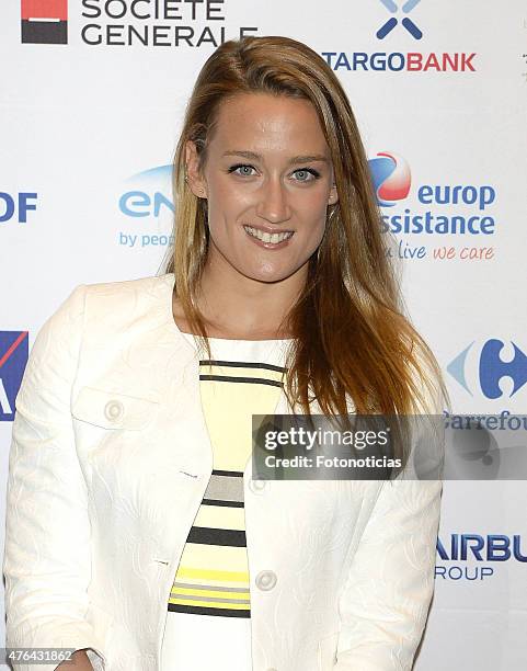 Mireia Belmonte attends a press conference for the 'XII Edicion del Prix Dialogo a la Amistad Hispano-Francesa' at the Auditorio Uria Menendez on...