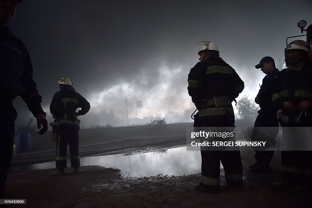 UKRAINE-ACCIDENT-FIRE