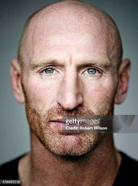 Former rugby player Gareth Thomas is photographed for the Times on November 7, 2013 in London, England.