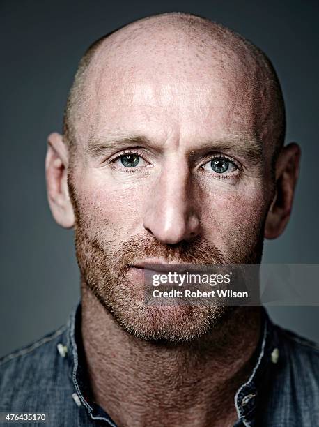 Former rugby player Gareth Thomas is photographed for the Times on November 7, 2013 in London, England.