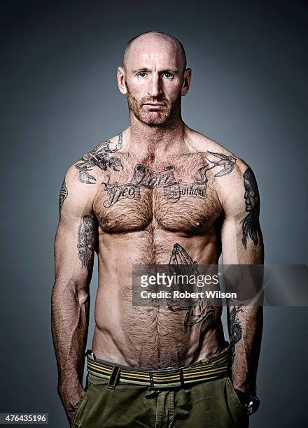 Former rugby player Gareth Thomas is photographed for the Times on November 7, 2013 in London, England.