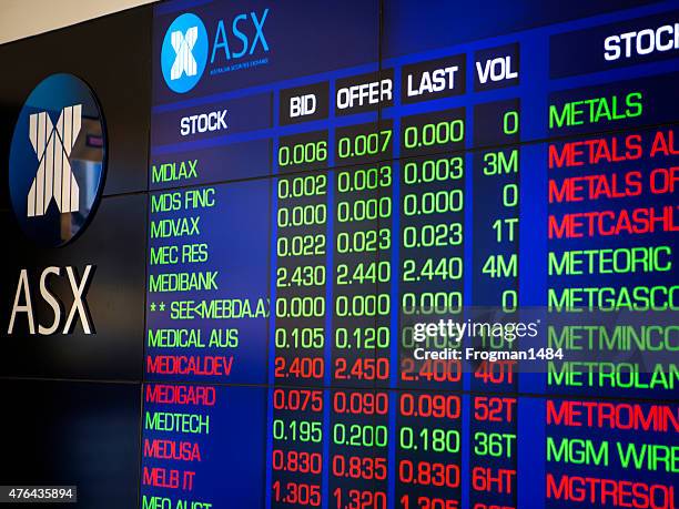 australian stock market - bid data stock pictures, royalty-free photos & images