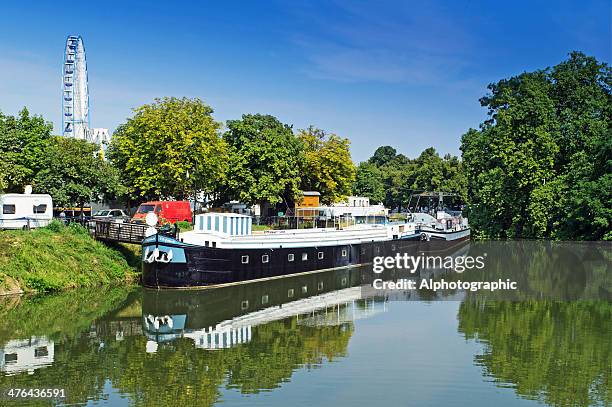 lille canal beside the citadel park - lille france stock pictures, royalty-free photos & images