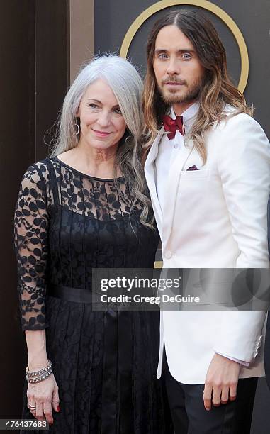 Actor/muscian Jared Leto and mom Constance Leto arrive at the 86th Annual Academy Awards at Hollywood & Highland Center on March 2, 2014 in...