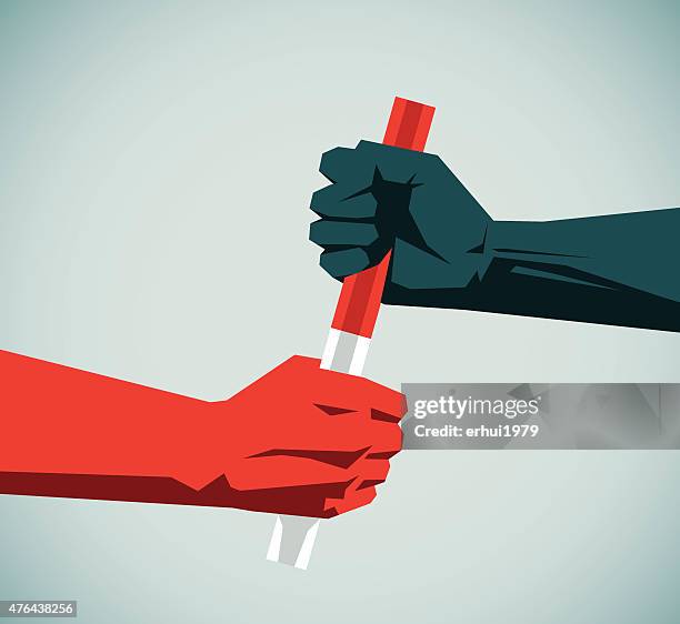 illustrations, cliparts, dessins animés et icônes de bâton de relais - transmission entreprise