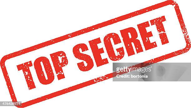 top secret rubber stamp ink imprint icon (transparent background) - privacy stock illustrations