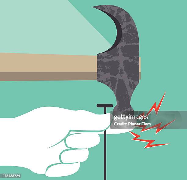 ilustraciones, imágenes clip art, dibujos animados e iconos de stock de dolor de dedo - pulgar