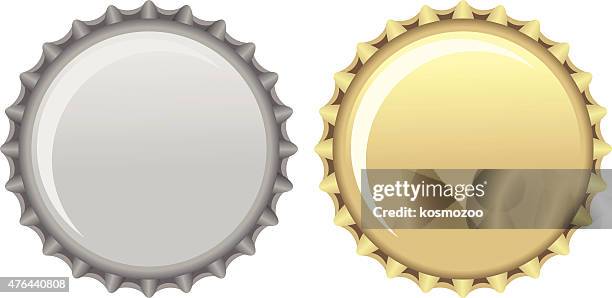 cap - empty beer bottles stock illustrations