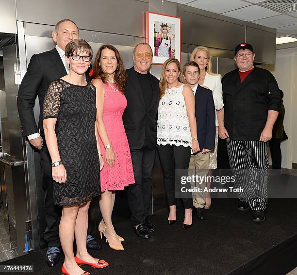 Nancy Mahon, John Demsey, Karen Pearl, Michael Kors, Melissa Rivers, Cooper Endicott, Blaine Trump and Chuck Piekarski attend the celebration of...