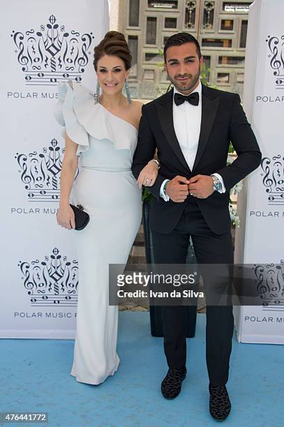 Christina Saliba and Roy Fares attend Polar Music Prize at Stockholm Concert Hall>> on June 9, 2015 in Stockholm, Sweden.