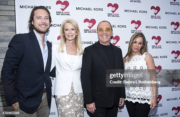 Lance LePere, Blaine Trump, Michael Kors and Melissa Rivers attend the celebration of God's Love We Deliver returning to Soho with a dedication of...