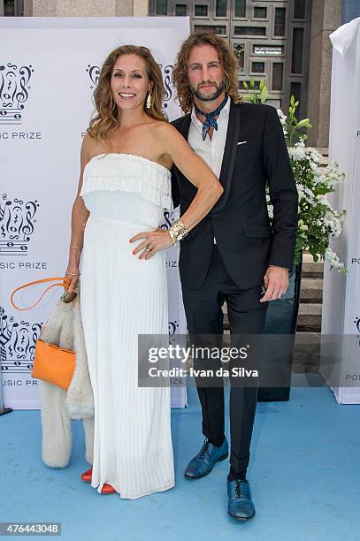 Eva Rose and Jacob Fellander attend Polar Music Prize at Stockholm Concert Hall on June 9, 2015 in Stockholm, Sweden.