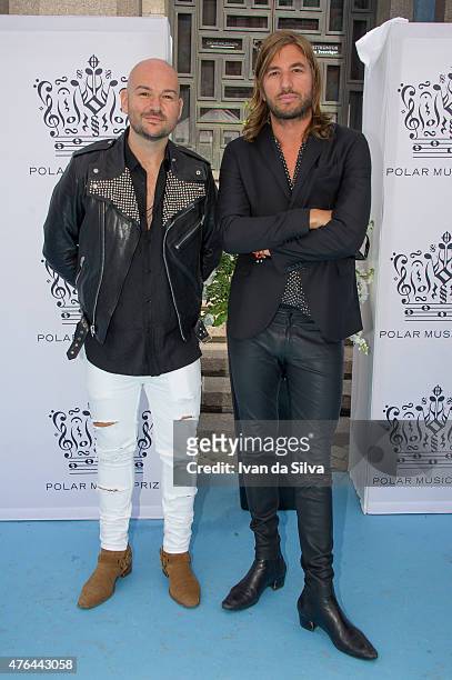 Michel Zitron and John Martin Lindstrom attend Polar Music Prize at Stockholm Concert Hall on June 9, 2015 in Stockholm, Sweden.