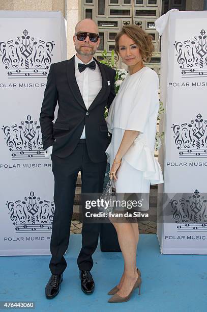 Kristian Luuk and Carina Berg attend Polar Music Prize at Stockholm Concert Hall on June 9, 2015 in Stockholm, Sweden.