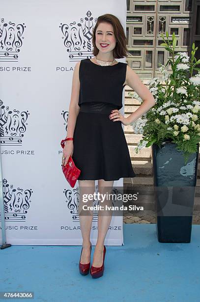 Hayley Westenra attend Polar Music Prize at Stockholm Concert Hall on June 9, 2015 in Stockholm, Sweden.