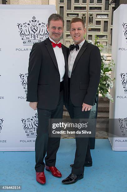 Christer Bjorkman and Martin Kagemark attend Polar Music Prize at Stockholm Concert Hall on June 9, 2015 in Stockholm, Sweden.