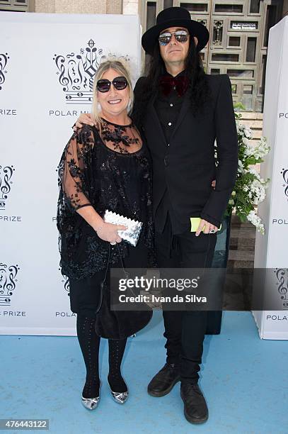 Marie Dimberg and Jonas Akerlund attend Polar Music Prize at Stockholm Concert Hall on June 9, 2015 in Stockholm, Sweden.