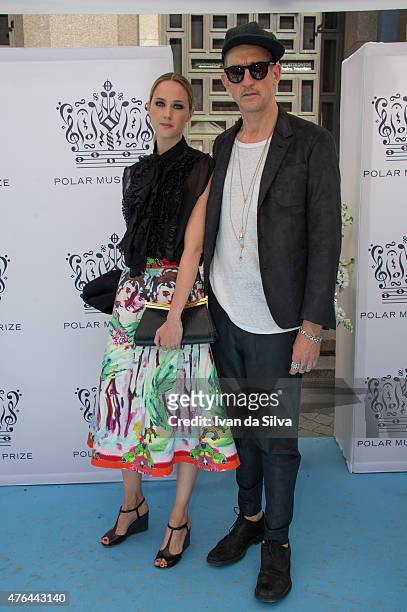 Elin Renck and Johan Renck attend Polar Music Prize at Stockholm Concert Hall on June 9, 2015 in Stockholm, Sweden.