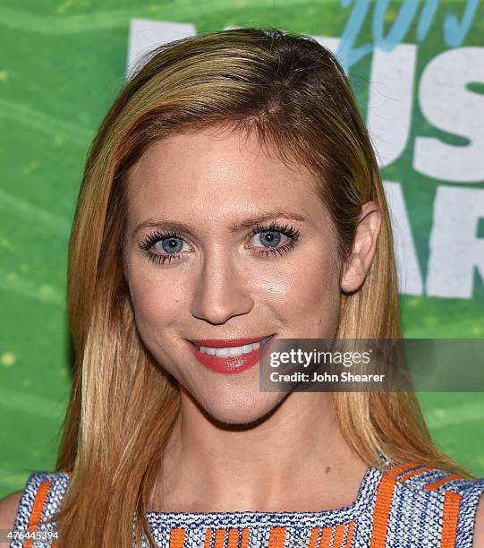 Actress Brittany Snow attends the 2015 CMT Music Awards Press Preview Day at Bridgestone Arena on June 9, 2015 in Nashville, Tennessee.