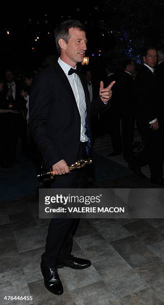 Oscar winner for Best Original Screenplay Spike Jonze arrives at the Governor's Ball following the 86th Academy Awards on March 2nd, 2014 in...