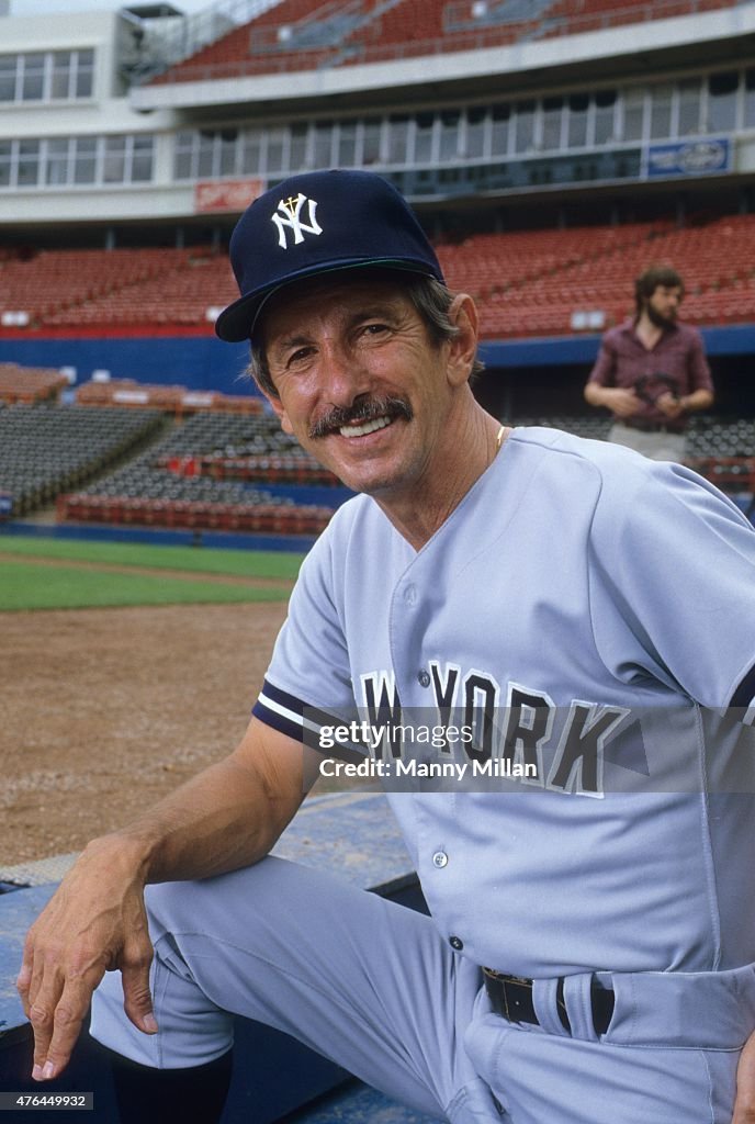 Portrait Of New York Yankees Manager Billy Martin In Dugout Before portrait-of-new-york-yankees-manager-billy-martin-in-dugout-before