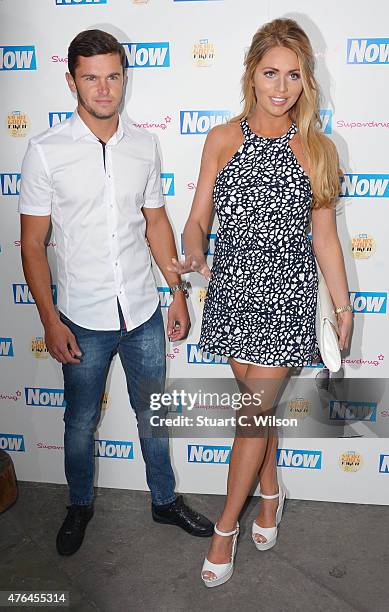 Amy Childs attends the Now Smart Girls Fake It Campaign launch at Kanaloa on June 9, 2015 in London, England.