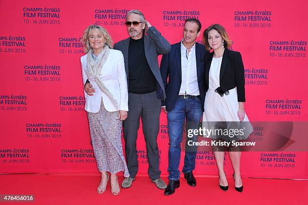 Sinead Cusack, Jeremy Irons, Michel Ferracci and Emilie Dequenne attend the 4th Champs Elysees Film Festival Opening Ceremony and Valley of Love...