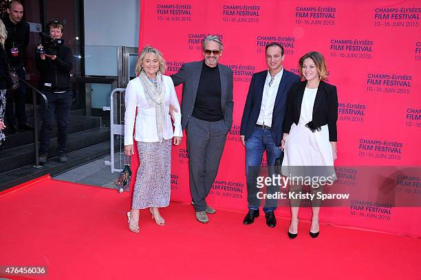 Sinead Cusack, Jeremy Irons, Michel Ferracci and Emilie Dequenne attend the 4th Champs Elysees Film Festival Opening Ceremony and Valley of Love...