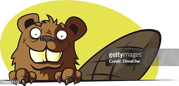 cartoon beaver - funny groundhog 幅插畫檔、美工圖案、卡通及圖標