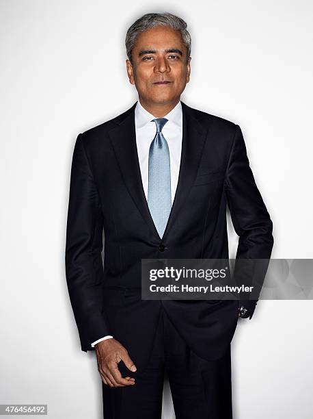 Finance executive Anshu Jain is photographed for Die Zeit Magazine on February 13 in New York City.