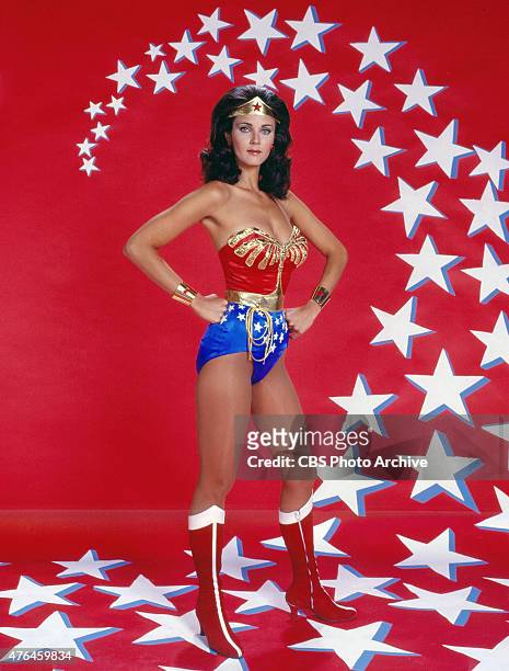 Lynda Carter stars in the CBS television series " Wonder Woman." Image date 1978.