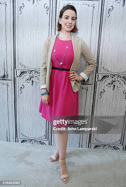 Sarah Hughes in conversation during AOL BUILD Speaker Series at AOL Studios In New York on June 9, 2015 in New York City.
