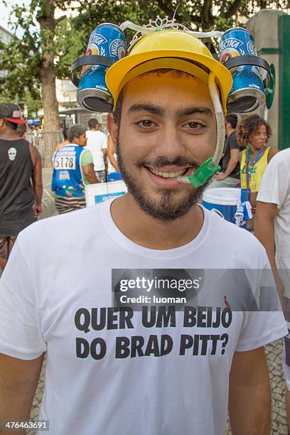 street carnival in rio - beer helmet stock pictures, royalty-free photos & images