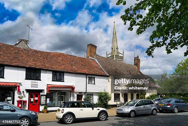 village shop and tea-room, woolpit, suffolk - english tea room stockfoto's en -beelden