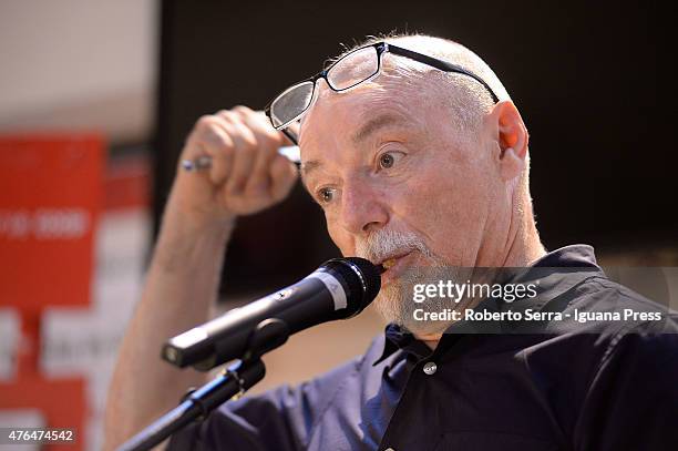 Italian author and writer Paolo Nori attends the presentation of his latest book "Piccola Battaglia Portatile" at Coop Ambasciatori Bookstore on June...