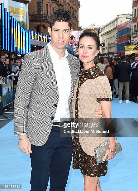 Ryan Clark and Katherine Kelly attends the European premiere of "Entourage" at the Vue West End on June 9, 2015 in London, England.