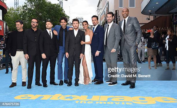 Stephen Levinson; Jeremy Piven; Jerry Ferrara; Adrian Grenier; Kevin Connolly; Emmanuelle Chriqui; Kevin Dillon; Doug Ellin and Thierry Henry attend...