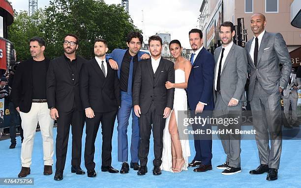 Stephen Levinson; Jeremy Piven; Jerry Ferrara; Adrain Grenier; Kevin Connolly; Emmanuelle Chriqui; Kevin Dillon; Doug Ellin and Thierry Henry attend...