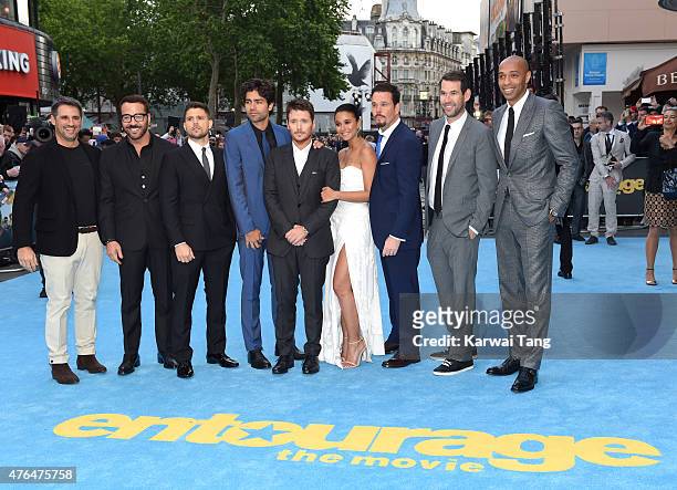 Stephen Levinson, Jeremy Piven, Jerry Ferrara, Adrian Grenier, Emmanuelle Chriqui, Kevin Connolly, Kevin Dillon, Doug Ellin and Thierry Henry attend...