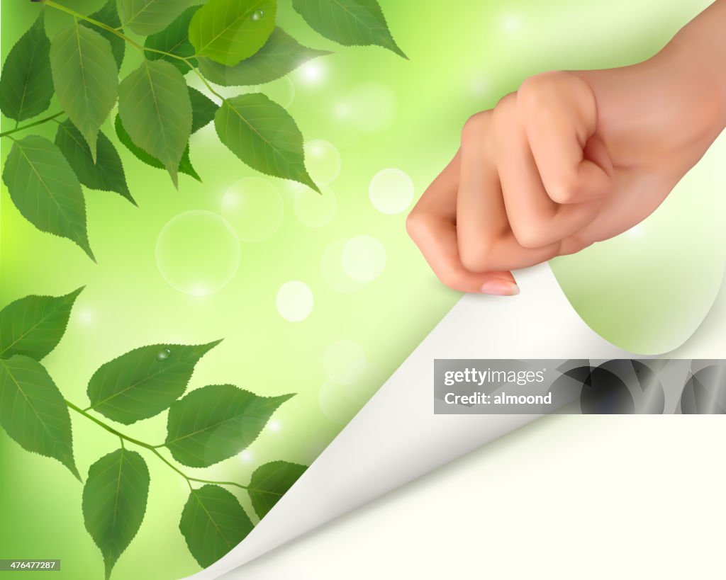 Hand Back Paper Hand Pulling Back Paper High-Res Vector Graphic - Getty Images